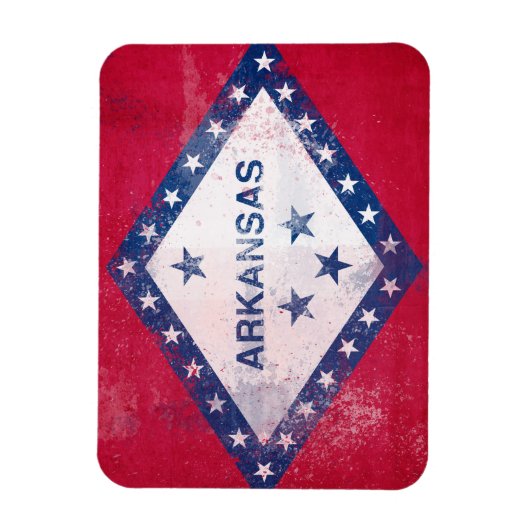 Arkansas-Flag Magnet (Vertikal)