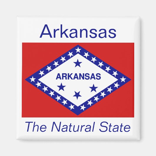 Arkansas Flag Magnet (Vorne)