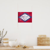 Arkansas-Flag Poster (Küche)