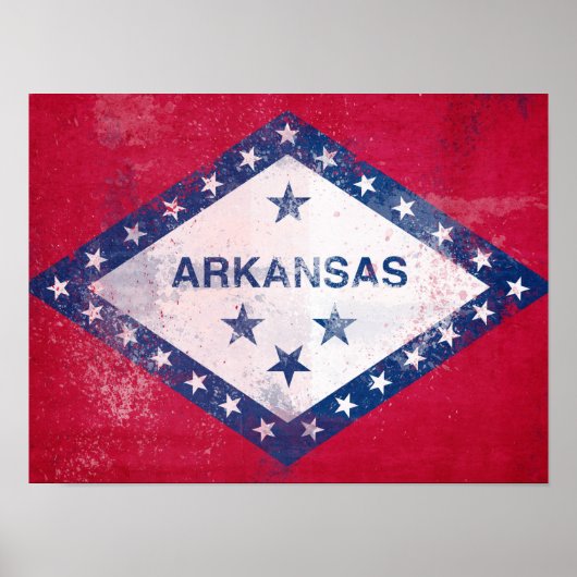 Arkansas-Flag Poster (Vorne)
