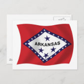 Arkansas Flag Postkarte (Vorne/Hinten)