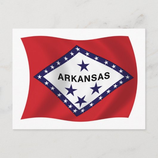 Arkansas Flag Postkarte (Vorderseite)