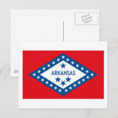 Arkansas Flag Postkarte (Vorne/Hinten)