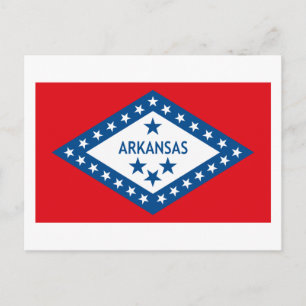 Arkansas Flag Postkarte
