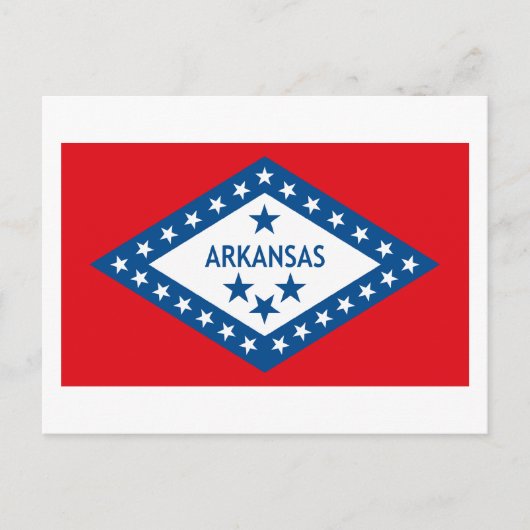 Arkansas Flag Postkarte (Vorderseite)