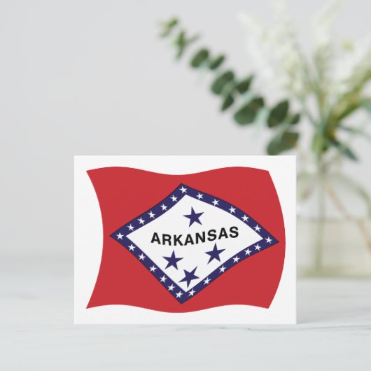 Arkansas Flag Postkarte (Stehend Vorderseite)