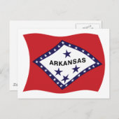 Arkansas Flag Postkarte (Vorne/Hinten)