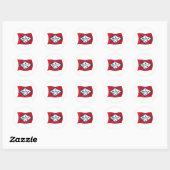 Arkansas Flag Sticker (Blatt)