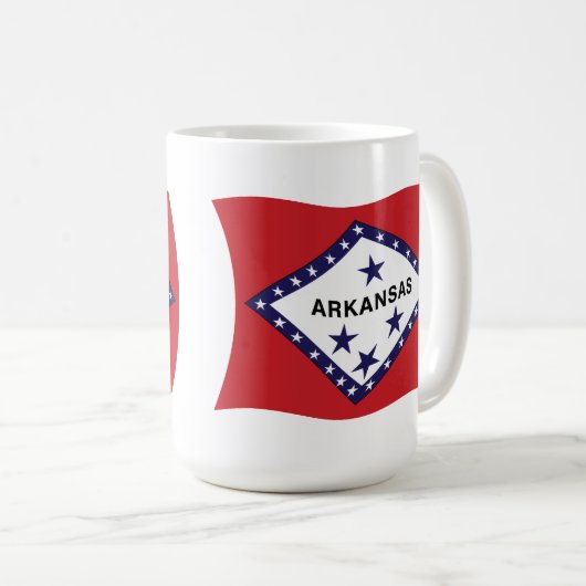 Arkansas Flag Tasse (VorderseiteRechts)
