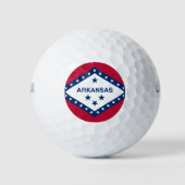 Arkansas-Flagge, amerikanische Staatsflagge Golfball (Vorderseite)