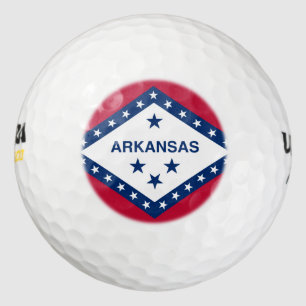 Arkansas-Flagge, amerikanische Staatsflagge Golfball