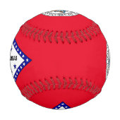 Arkansas-Flagge Baseball (Rückseite)