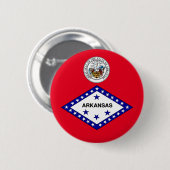 Arkansas-Flagge Button (Vorne & Hinten)