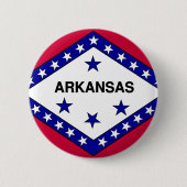 Arkansas-Flagge Button (Vorderseite)