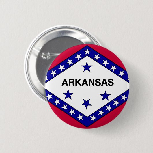 Arkansas-Flagge Button (Vorne & Hinten)