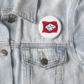 Arkansas-Flagge-Button Button (Beispiel)
