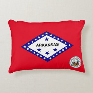 Arkansas-Flagge Dekokissen