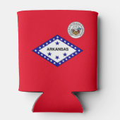 Arkansas-Flagge Dosenkühler (Rückseite)