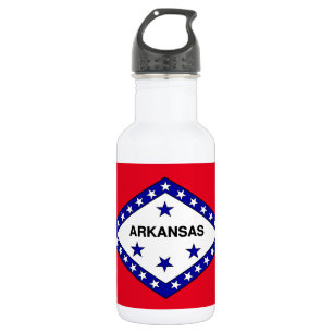 Arkansas-Flagge Edelstahlflasche