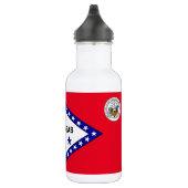 Arkansas-Flagge Edelstahlflasche (Rechts)