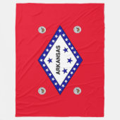 Arkansas-Flagge Fleecedecke (Vorderseite)