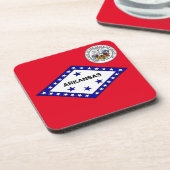 Arkansas-Flagge Getränkeuntersetzer (Linke Seite)