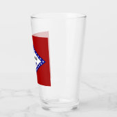 Arkansas-Flagge Glas (Links)