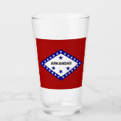 Arkansas-Flagge Glas (Vorderseite)