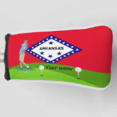 Arkansas Flagge Golf Headcover (Vorderseite)