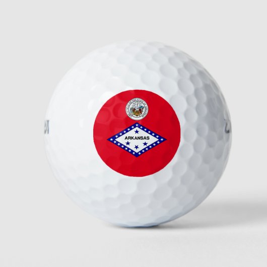 Arkansas-Flagge Golfball (Vorderseite)