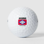 Arkansas-Flagge Golfball (Vorderseite)