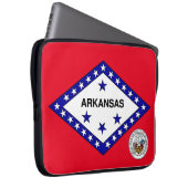 Arkansas-Flagge Laptopschutzhülle (Vorne Rechts)