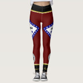 Arkansas-Flagge Leggings (Vorderseite)