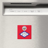 Arkansas-Flagge Magnet (In Situ (Geschirrspüler))