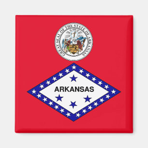 Arkansas-Flagge Magnet
