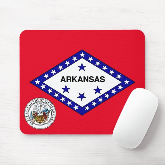 Arkansas-Flagge Mousepad (Mit Mouse)