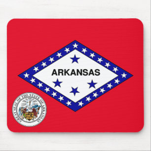 Arkansas-Flagge Mousepad