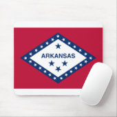 Arkansas-Flagge Mousepad (Mit Mouse)