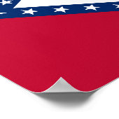 Arkansas-Flagge Poster (Ecke)