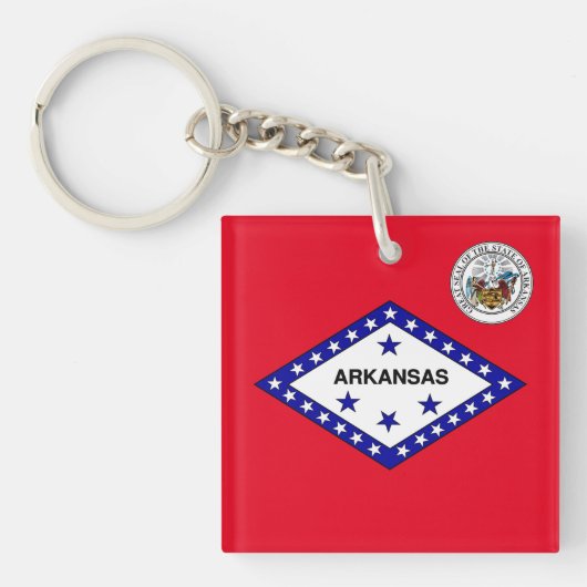 Arkansas-Flagge Schlüsselanhänger (Vorderseite)