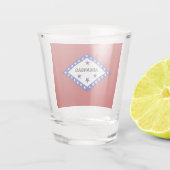 Arkansas-Flagge Schnapsglas (Rückseite)
