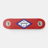 Arkansas-Flagge Skateboard (Horizontal)