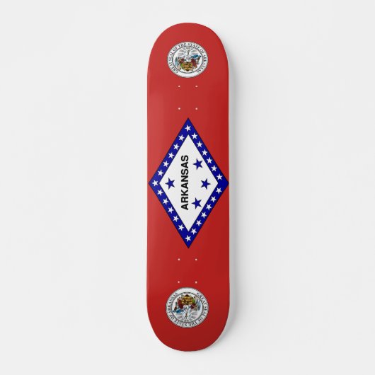 Arkansas-Flagge Skateboard (Vorne)