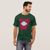 Arkansas-Flagge T-Shirt (Vorne ganz)