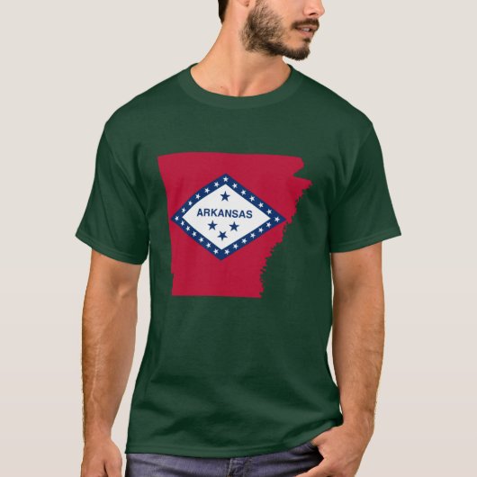 Arkansas-Flagge T-Shirt (Vorderseite)