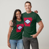 Arkansas-Flagge T-Shirt (Unisex)