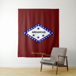 Arkansas-Flagge Wandteppich