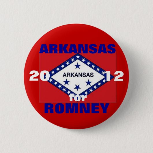Arkansas für Romney 2012 Button (Vorderseite)