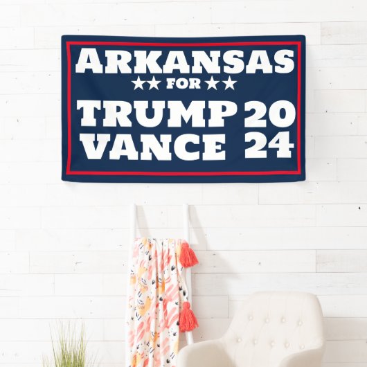 Arkansas für Trump Vance 2024-Banner Banner (Insitu)