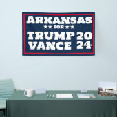 Arkansas für Trump Vance 2024-Banner Banner (Messeveranstaltung)